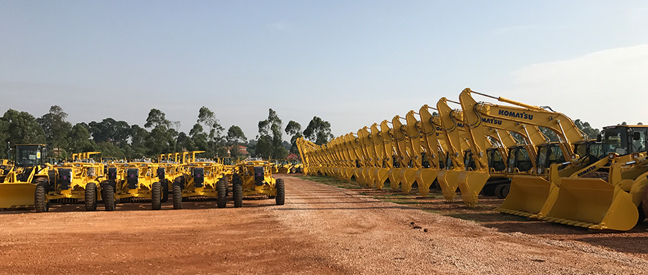 A fleet of road construction equipment: Supporting agricultural development by improving transport infrastructure in Africa